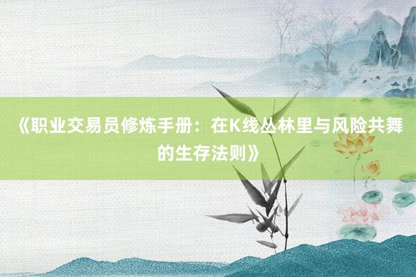 《职业交易员修炼手册：在K线丛林里与风险共舞的生存法则》